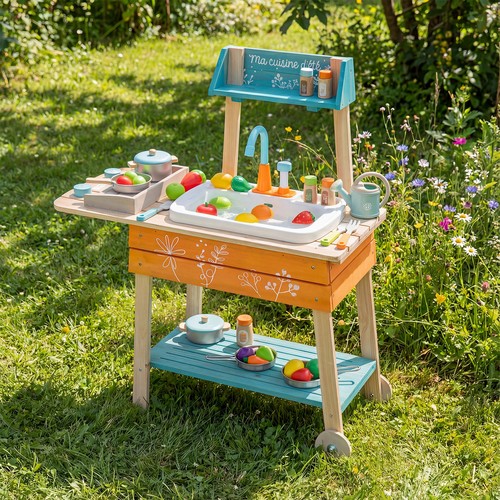 Kids play kitchen set - kitchen, wooden