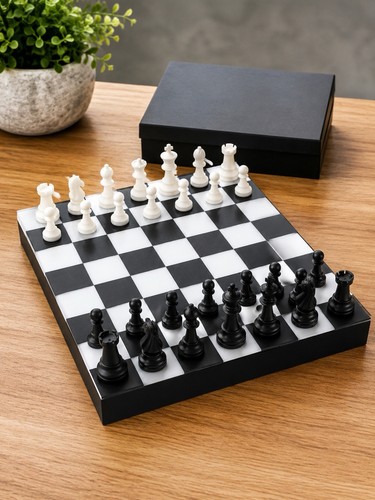 Printed chess set with - 3d,