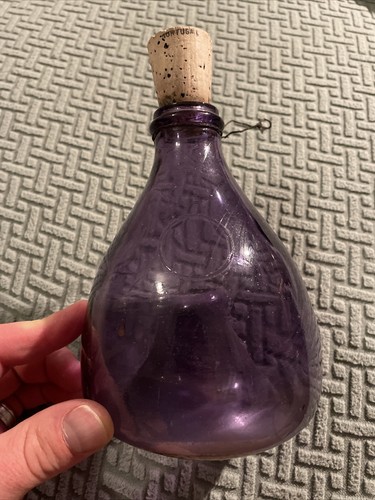 Antique purple glass fly - glass,