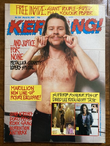Kerrang music magazine 230 - kerrang,