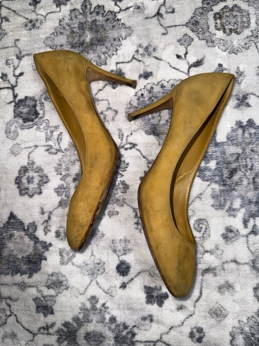 Women gucci suede - women’s, mustard