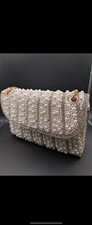 Rose Gold Pearl Clutch Bag
