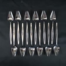 Vintage MCM Splayd Spork Bundle 12x Stainless Steel Mid Century - EHB