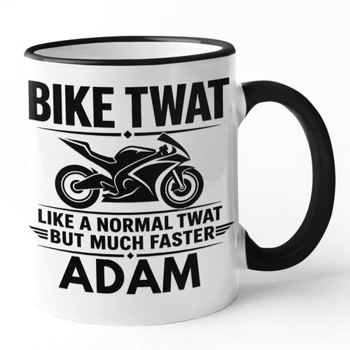 Personalised bike twat - personalised, name