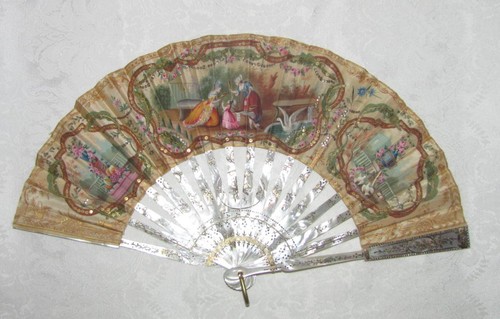 Antique edwardian hand - antique, painted
