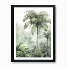 Palm Tree Rainforest Art Print