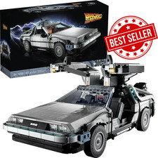 New Back to the Future DeLorean MOC 10300 | 1872 pcs | Replica Bricks Set Sealed