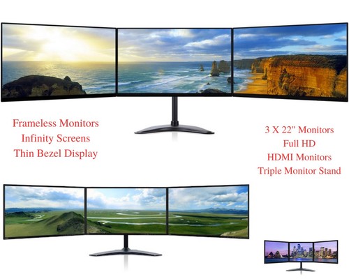 Triple monitor screen - monitor, setup