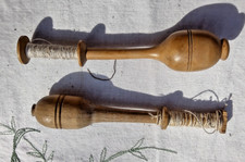 Two wooden vintage / antique