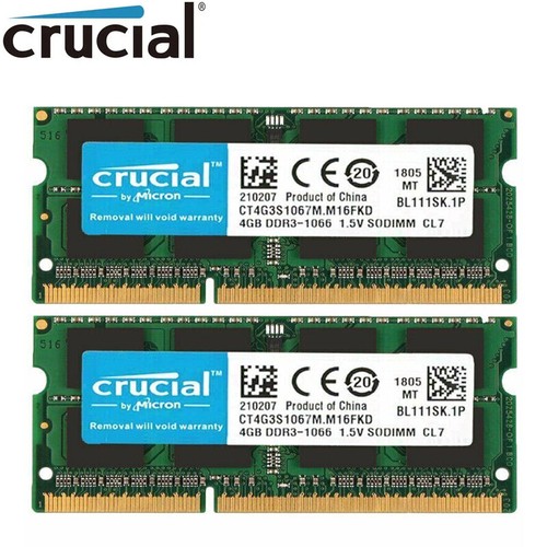 Crucial 8gb kit 4gb - crucial, 2x