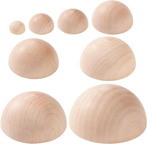 8pcs sizes half round - 8pcs, 8
