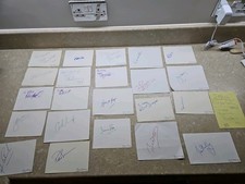 Joblot Of Signed Album Pages (Some Unknown)