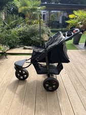 Dog stroller By Pawhut.  Robust , three wheeler, off-road, foam mat