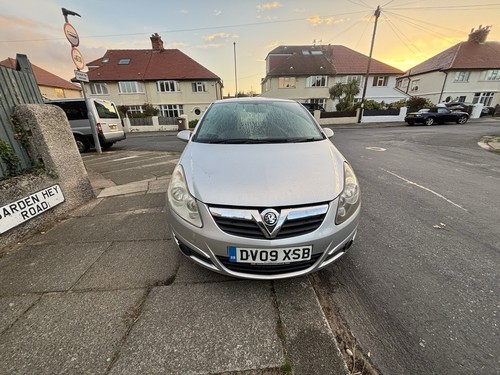 2009 silver vauxhall corsa - vauxhall, d