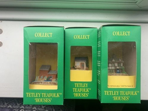 Tetley tea teafolk houses set - tetley,