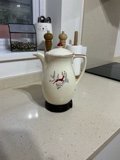 Crown Devon Stockholm Leaping Hart Coffee Percolator Vintage