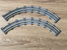 Lego Vintage 12v Train Track. 8 curved sections inc. conductors, rails +sleepers