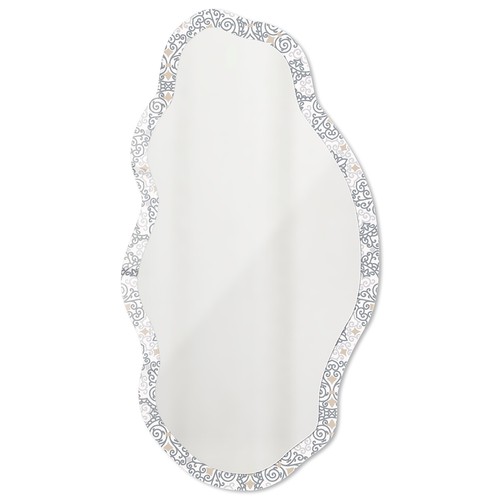 Ornate wall mirror with - ornate,
