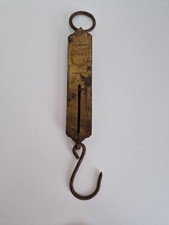 Vintage Salters Improved Spring Balance Scale Brass Front