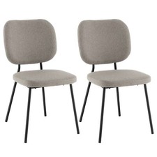 Set of 2 Dining Chairs Padded