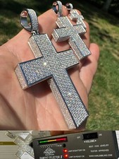Moissanite big boss cross - 3d,
