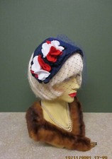 1940S LADIES BLUE RED &WHITE