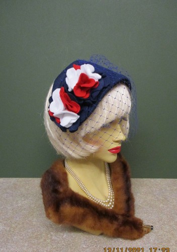 1940s ladies blue red - ladies,