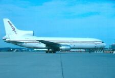 CIVIL AIRCRAFT COLOUR SLIDE OF AN AIR OPS TRISTAR SE-DSB CLASSIC PLANE AIRLINER.