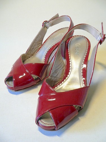Pair gabor red patent - a,