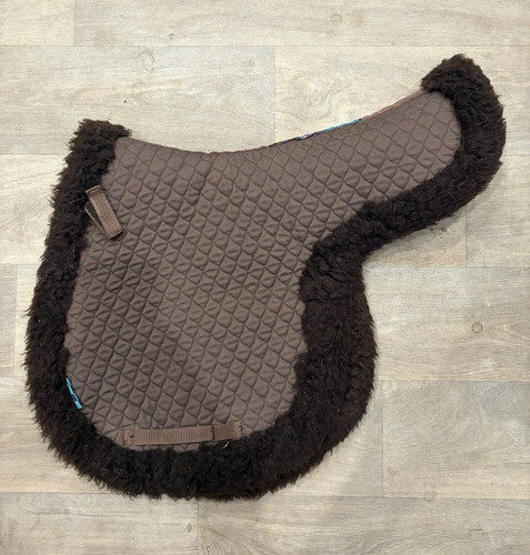 Brown sheepskin half - brown,