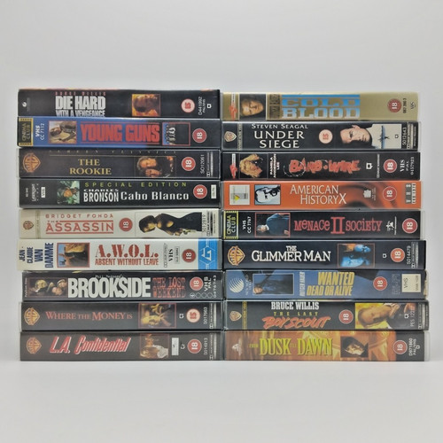 Job lot vhs cassettes - vhs,