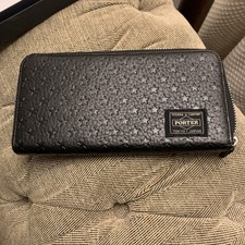 Head Porter Yoshida & Co Ziggy Star Leather Long zip around Wallet