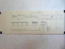 1892 LONDON SOUTH WESTERN RLY ORIG ENGINEERING PLAN WATERLOO NINE ELMS VIADUCTS