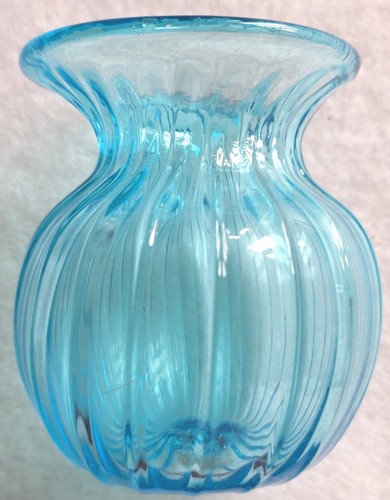 Small aqua turquoise handblown - aqua/turquoise,