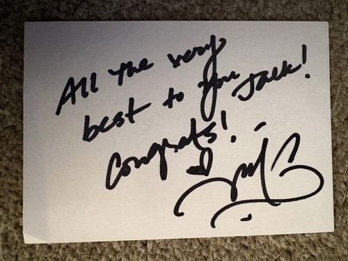 Signed white card - ,
