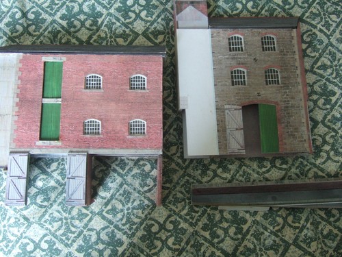 Model railway buildings - model,