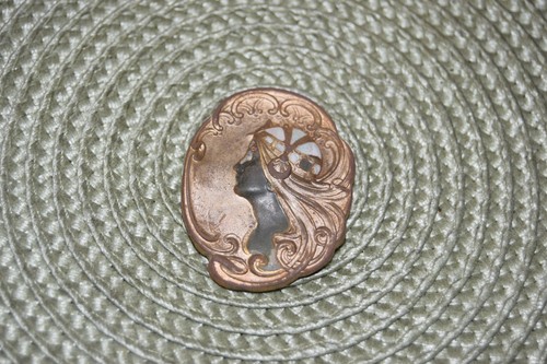 Vintage blue cameo bronze - vintage!,