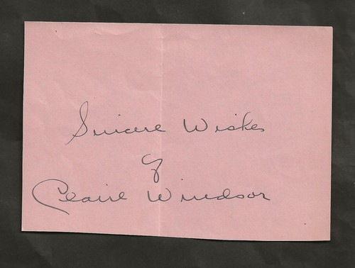 Claire windsor original signed - windsor,