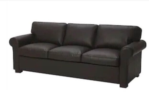 Brown leather ikea sofa - sofa, couch