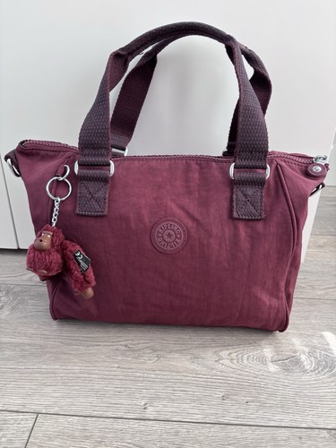 Kipling burgundy plum nylon - burgundy,