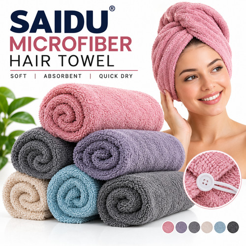 Microfiber hair towel wrap - microfiber,