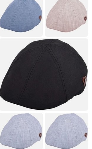 Mens newsboy hat panel peaky - hat,