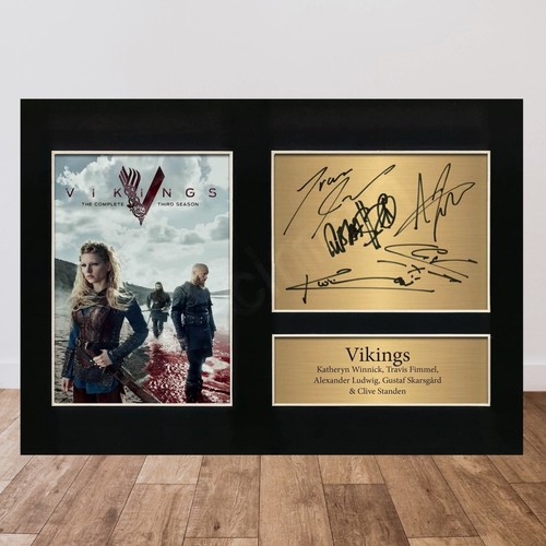 Vikings cast signed - , poster