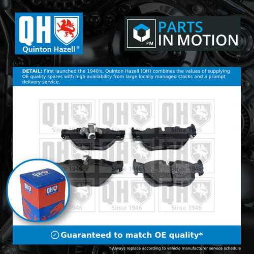 Brake pads set rear bp1479 - brake,