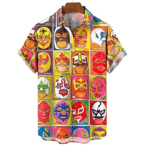Men button down lucha - men, libre