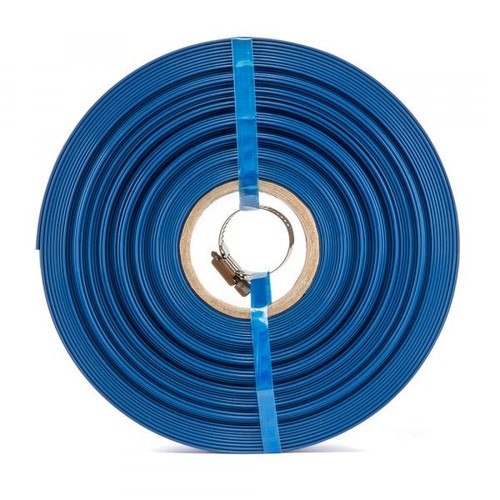 Blue lay flat aqua hose - aqua, pipe