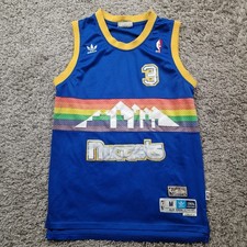 adidas Jersey Mens Medium Denver Nuggets Allen Iverson 3 NBA Hardwood Classics