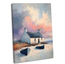 Beach Cottage Canvas Wall Art