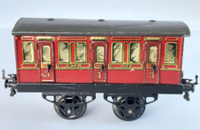 O Gauge HORNBY SERIES No. 1  L.M.S. Coach with Rounded Roof No.  1124   c1928