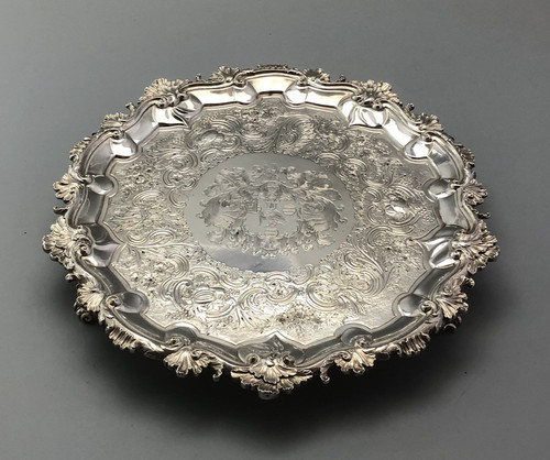 George iii silver salver - george,